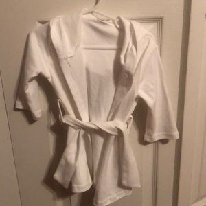 White toddler robe